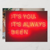 いつも君だ |ロマンチックなネオン写真 (正面/裏面)