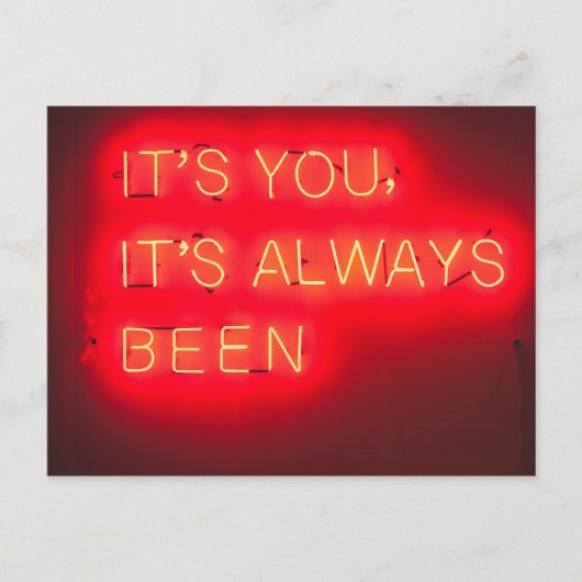 いつも君だ |ロマンチックな写真 ポストカード (正面)