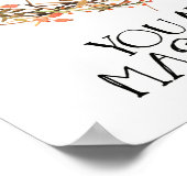 いつも君になれ。あなたは最高傑作だ。 ポスター (角)