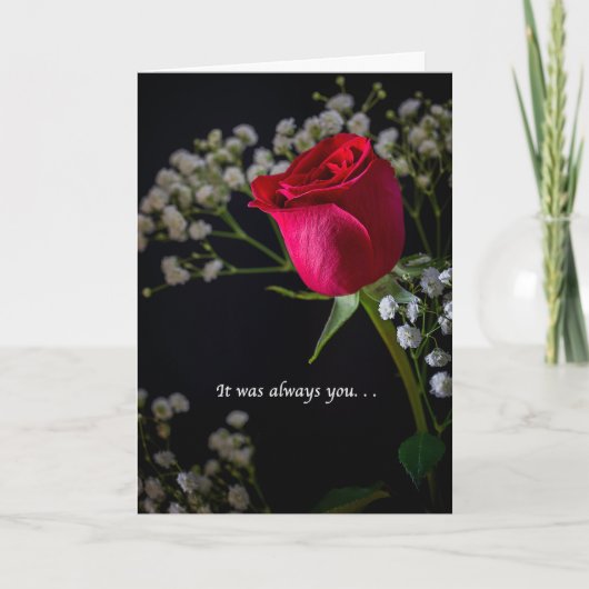 いつも君のバラ サンキューカード (正面)