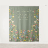 いつも君のフローラ結婚の背景 タペストリー (正面)