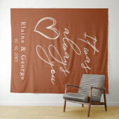 いつも君の写真結婚プロップの背景だった タペストリー (インサイチュ(横))