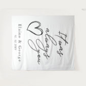 いつも君の写真結婚プロップの背景だった タペストリー (正面(横))