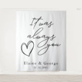 いつも君の写真結婚プロップの背景だった タペストリー (正面)