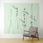 いつも君の引用文の結婚バックドランドバナー タペストリー (インサイチュ(横))