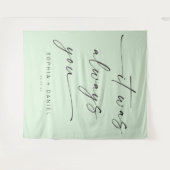 いつも君の引用文の結婚バックドランドバナー タペストリー (正面(横))