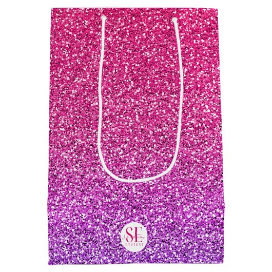 いつも妹はずっと友達のタイポグラフィ ミディアムペーパーバッグ (裏面)