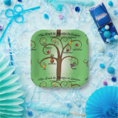 いつも季節の魂の果実 ペーパープレート (パーティー)