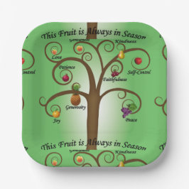 いつも季節の魂の果実 ペーパープレート