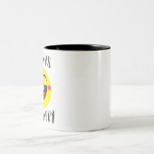 いつも幸せである ツートーンマグカップ (中央)