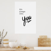 いつも引用文のポスターだシンプル ポスター (キッチン)