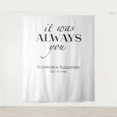 いつも引用文結婚の背景 タペストリー (正面)