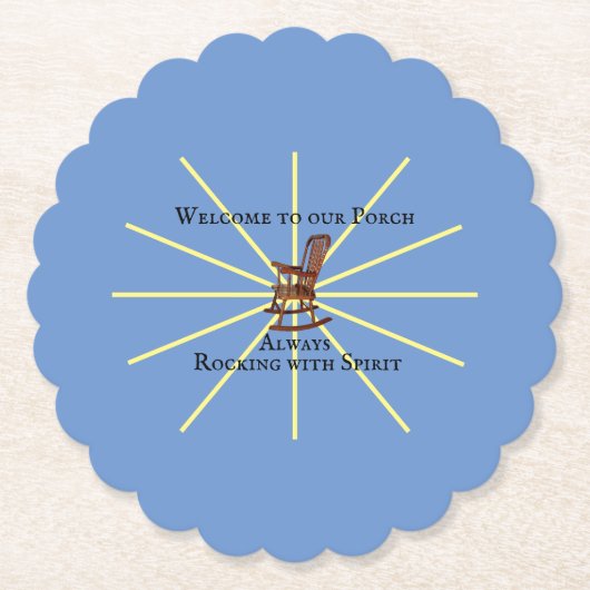 いつも心で揺れる私たちのポーチへようこそ | ペーパーコースター (正面)