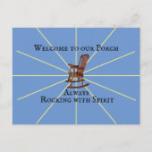 いつも心で揺れる私たちのポーチへようこそ | ポストカード (正面)