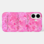 いつも愛してくれる友達へ ピンクの芍薬 iPhone カー Case-Mate iPhoneケース (裏面 (横))