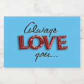 いつも愛してるよ リキュールボトルラベル (シングルラベル)