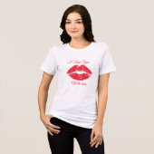 いつも愛してる ホワイト半袖Tシャツ トライブレンドTシャツ (正面全面)