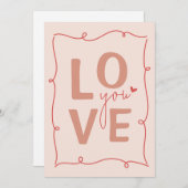 いつも愛するバレンタインデーのカード シーズンカード (正面/裏面)