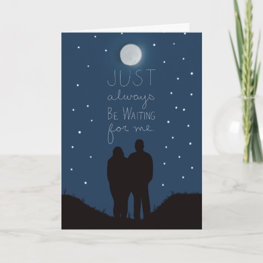 いつも愛の記念日のカードを待っている カード (正面)