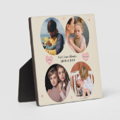 いつも愛を込めて - Mom & Dadからの思い出の4枚の写真ギフト Pla フォトプラーク (正面)