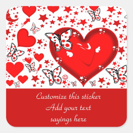 いつも愛_ スクエアシール (正面)