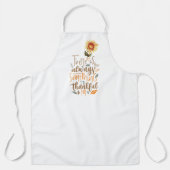 いつも感謝すべきことがある エプロン (正面)