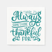 いつも感謝すべきことがある スタンダードカクテルナプキン (正面)