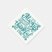 いつも感謝すべきことがある スタンダードカクテルナプキン (角)