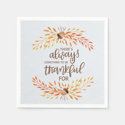 いつも感謝すべきことがある スタンダードカクテルナプキン (正面)