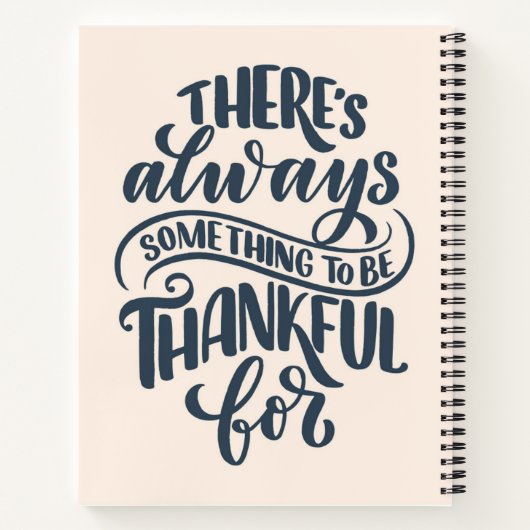 いつも感謝すべきことがある ノートブック (裏面)
