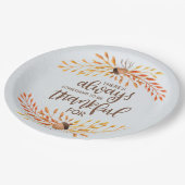 いつも感謝すべきことがある ペーパープレート (アングル)