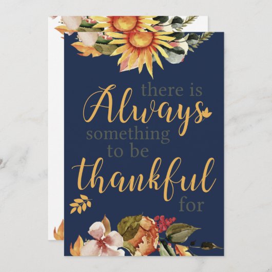 「いつも感謝すべきことがある」引用文 シーズンカード (正面/裏面)