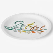 いつも感謝する ペーパープレート (アングル)