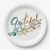 いつも感謝する ペーパープレート (正面)