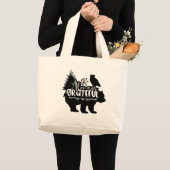 いつも感謝する ラージトートバッグ (正面(商品))