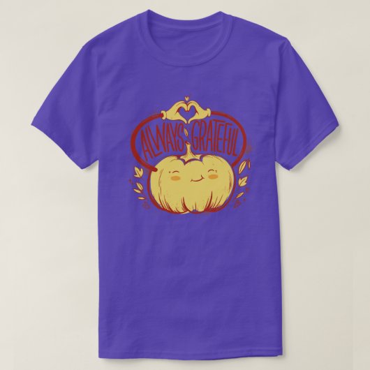 いつも感謝する Tシャツ (デザイン正面)
