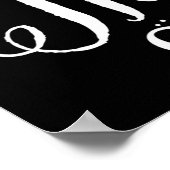 いつも感謝のスクリプト感謝祭のポスター |黒 ポスター (角)