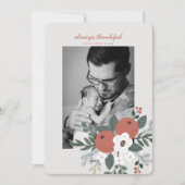 いつも感謝の感謝祭の写真 シーズンカード (正面)