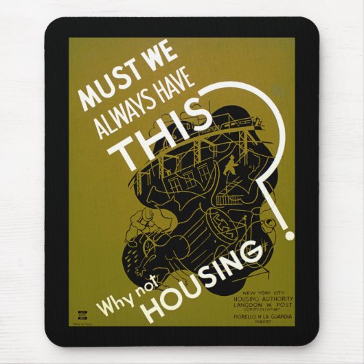 いつも持たなきゃいけないの?~なぜ住宅に入らないのか? マウスパッド (正面)