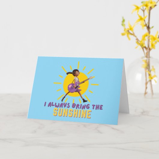 いつも日差しを持って来る カード (黄色い花)