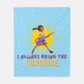 いつも日差しを持って来る フリースブランケット (正面)