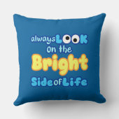 いつも明るい枕を見る クッション (裏面)