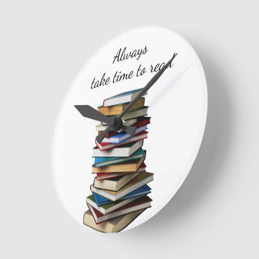 いつも時計に時間を取読ると思い出される  ラウンド壁時計 (傾斜)