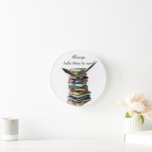 いつも時計に時間を取読ると思い出される  ラウンド壁時計 (ホーム)