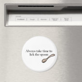 いつも時間をかけてスプーンをなめる マグネット (インサイチュ (食洗機))