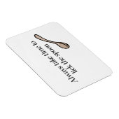 いつも時間をかけてスプーンをなめる マグネット (右側)