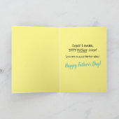 いつも最高の遠野郎に!父おもしろいの日のカード カード (内部)