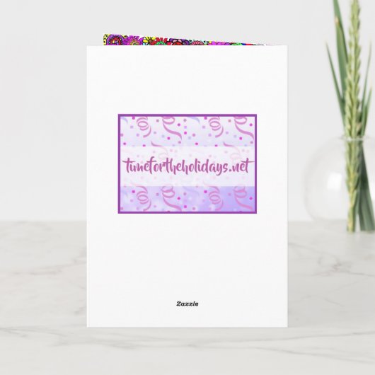 いつも来てくれてありがとう友情 カード (裏面)