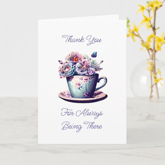 いつも来てくれてありがとう カード (黄色い花)