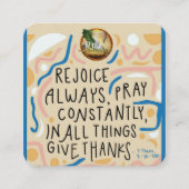 いつも楽し祈む スクエア名刺 (正面)